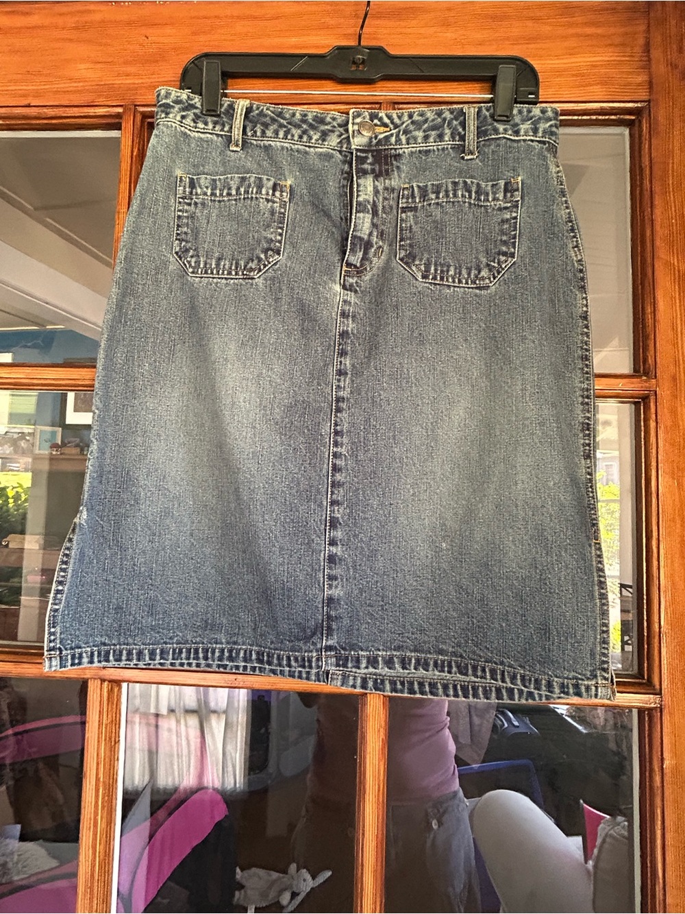 Old Navy Blue Denim Skirt